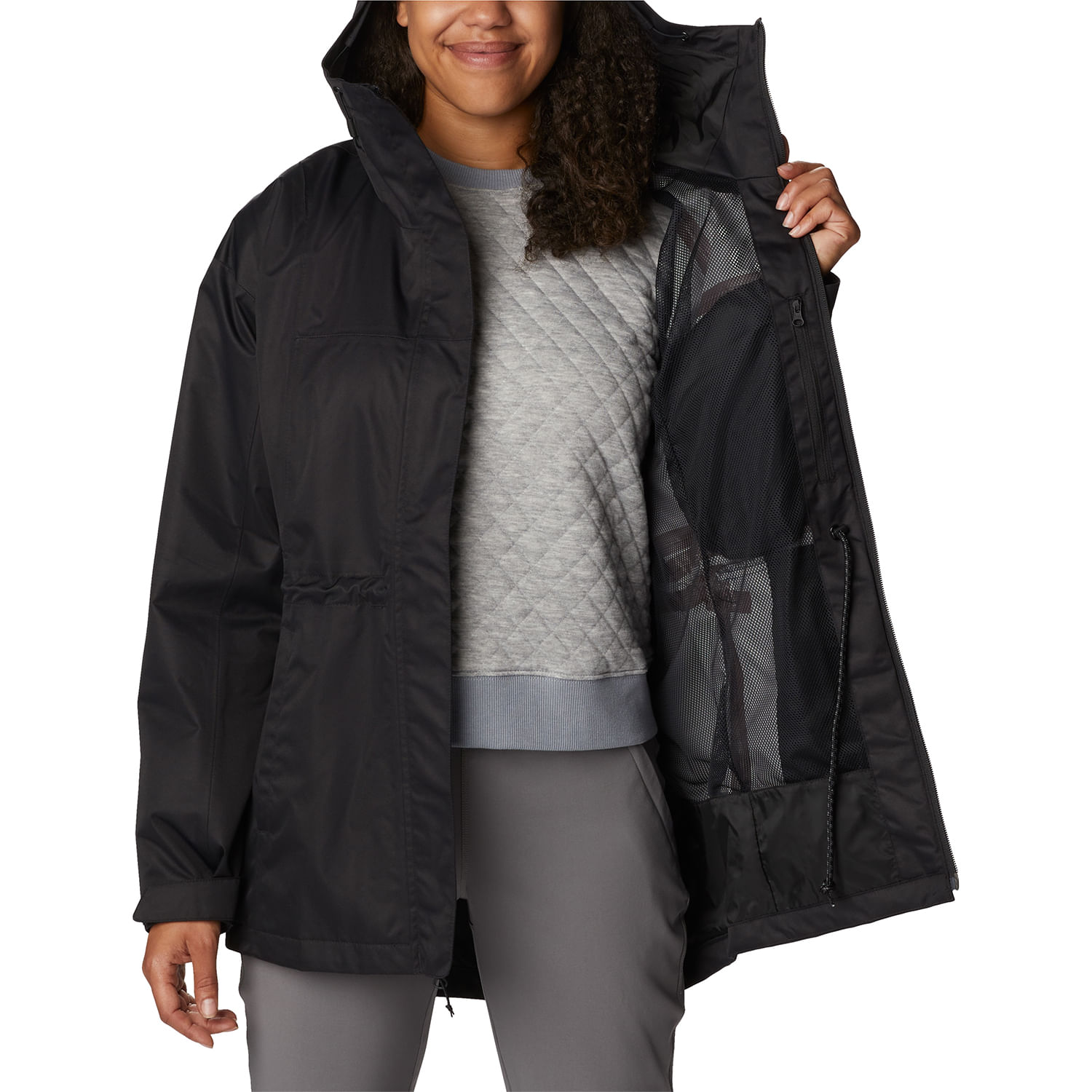 Chaqueta shell impermeable Hikebound™ para mujer