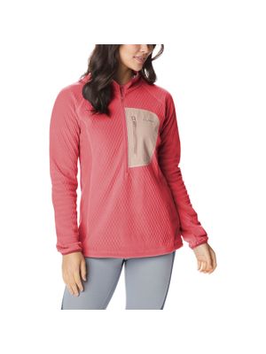Polar Mujer Outdoor T 1/2 Zip Rosado Columbia