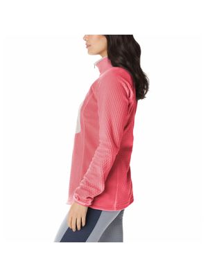 Polar Mujer Outdoor T 1/2 Zip Rosado Columbia