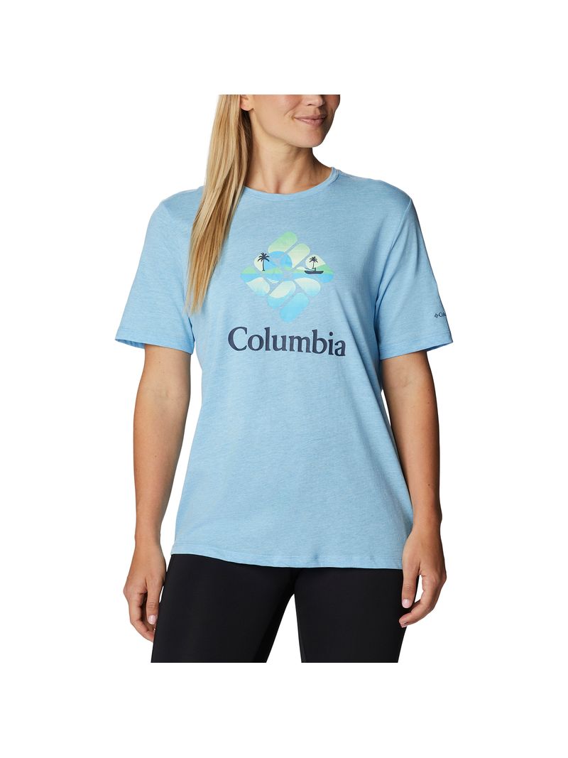 Polera Manga Corta Mujer Bluebird Day Relaxed Crew Neck Columbia