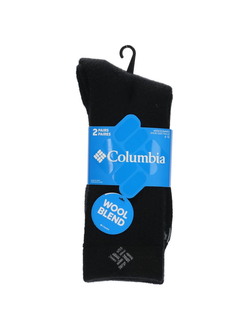 Calcetin Unisex Wool Crew 2Pr Negro