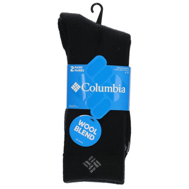 Calcetin-Unisex-Wool-Crew-2Pr-Negro