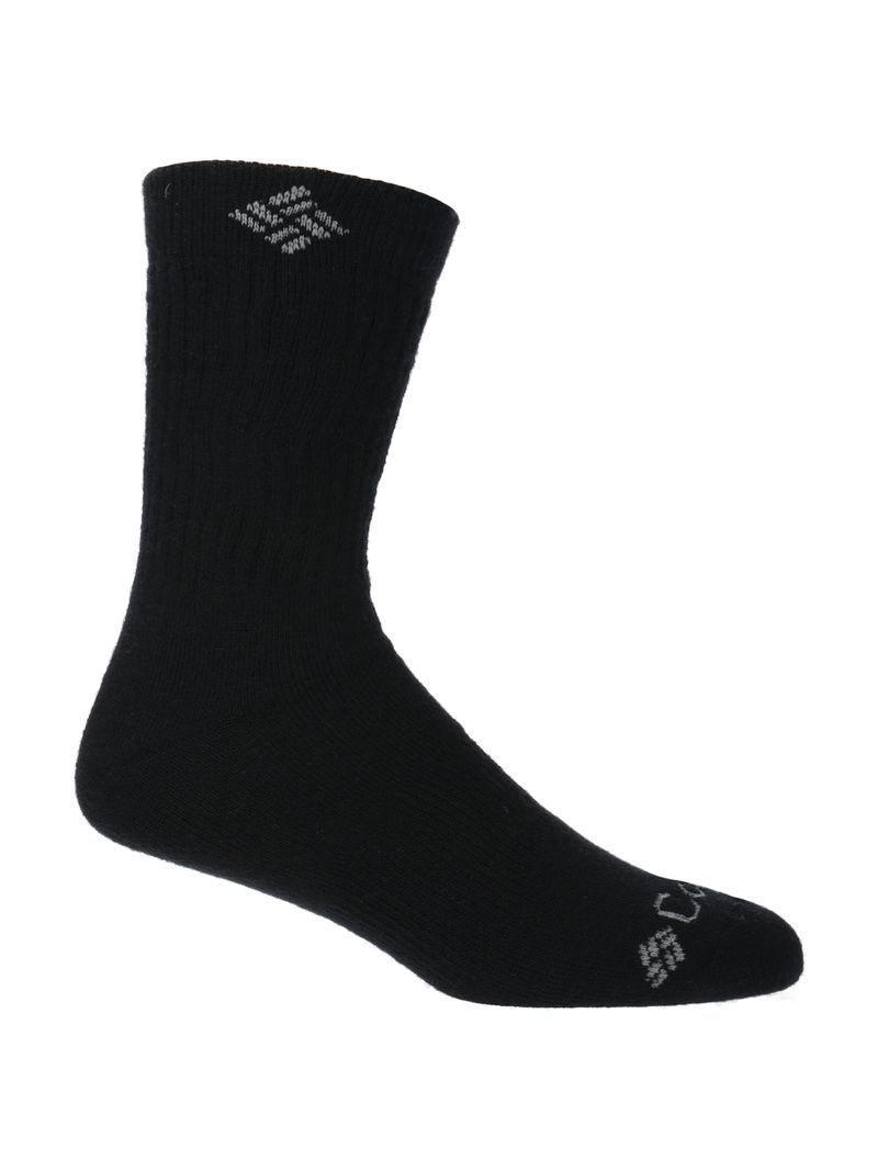 Calcetin Unisex Wool Crew 2Pr Negro