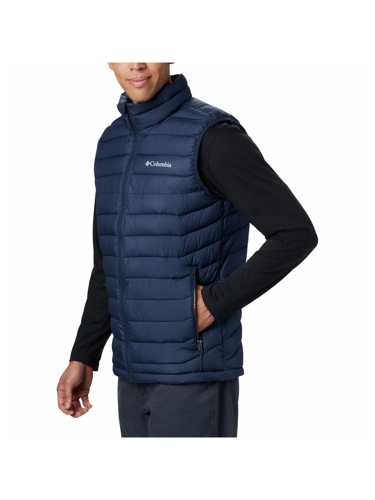 Parka Sin Mangas Hombre Powder Lite Azul Columbia