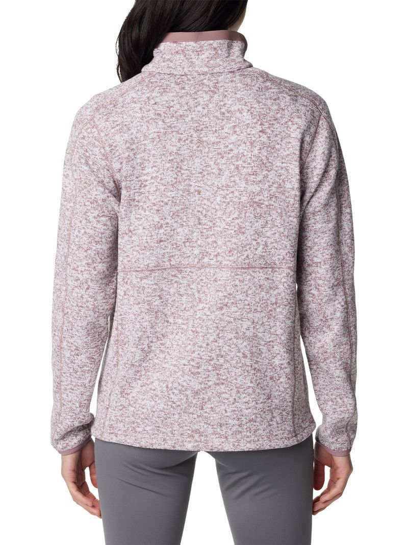 Polar Mujer W Sweater Weather Full Zip Morado Columbia