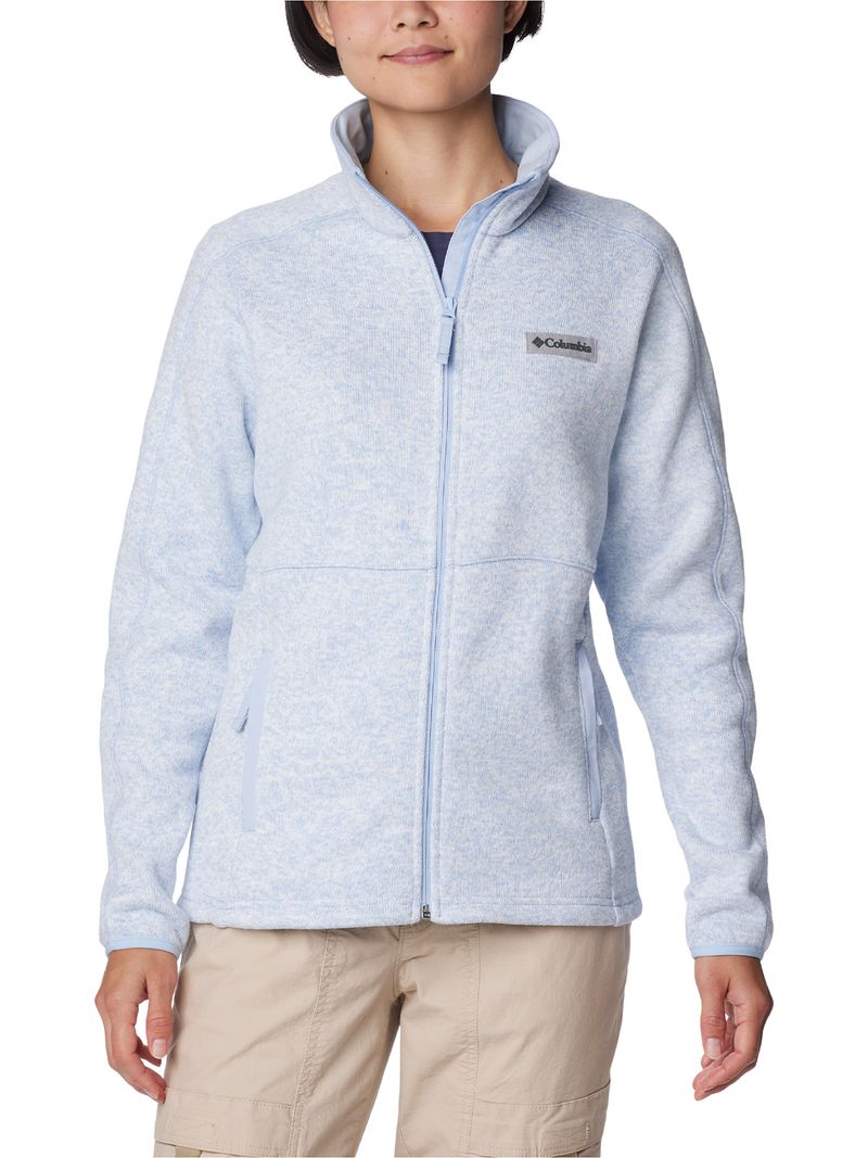 Polar Mujer W Sweater Weather Full Zip Celeste Columbia