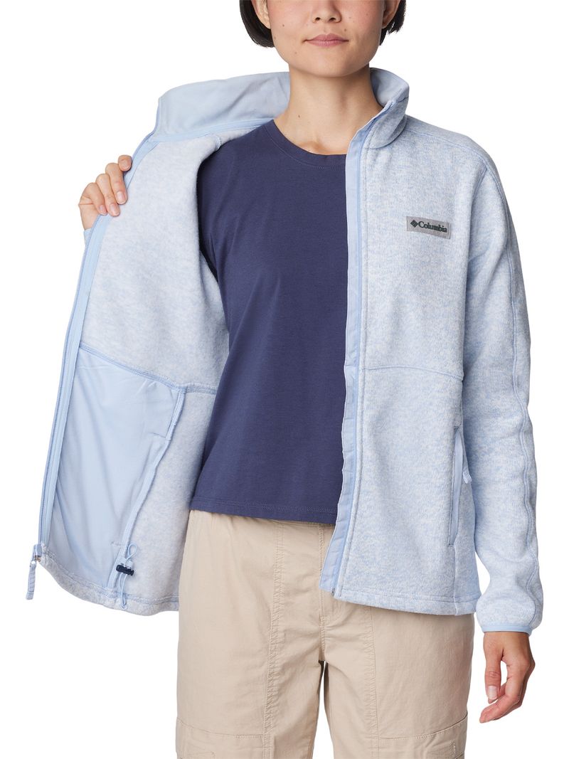 Polar Mujer W Sweater Weather Full Zip Celeste Columbia