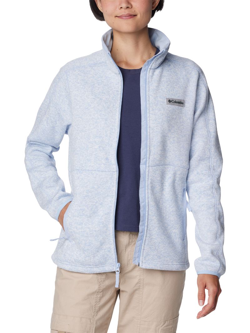 Polar Mujer W Sweater Weather Full Zip Celeste Columbia