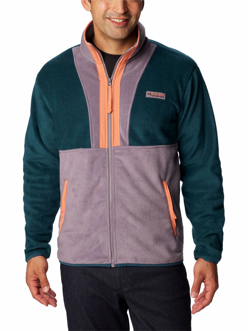 Polar Hombre Back Bowl Full Zip Azul Columbia