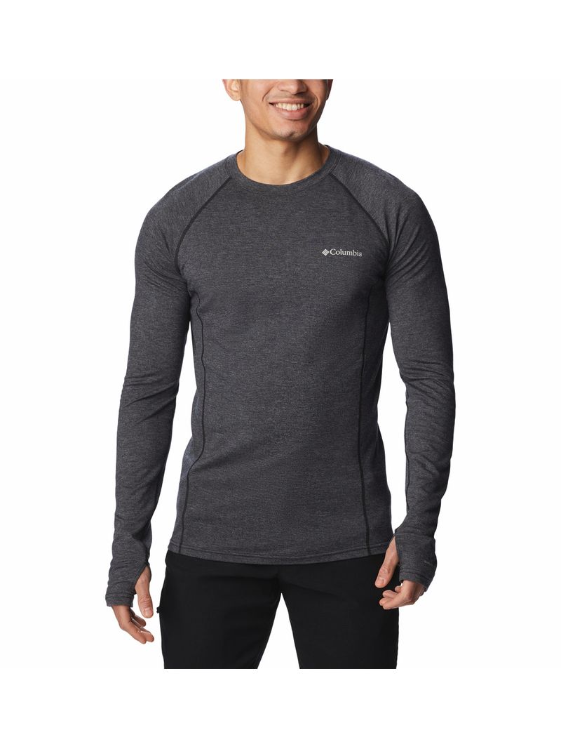 Primera Capa Polera Hombre Tunnel Springs Wool Crew Negro Columbia