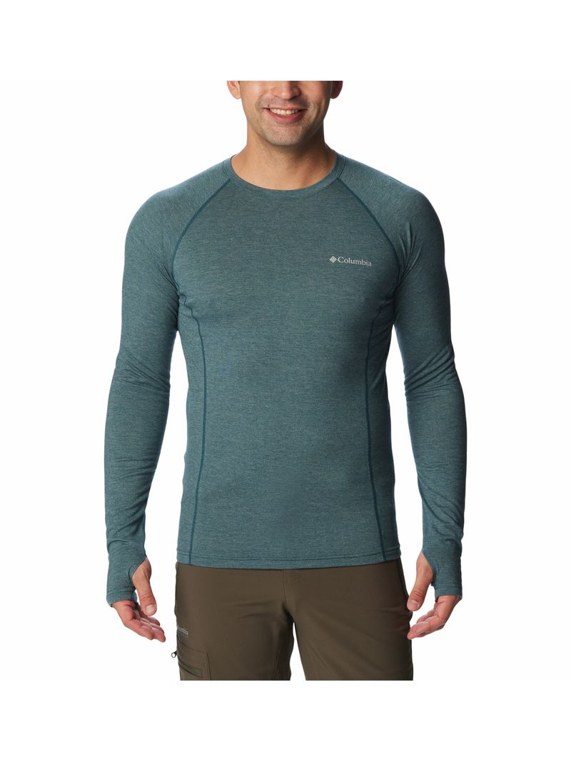 Primera Capa Polera Hombre Tunnel Springs Wool Crew Azul Columbia