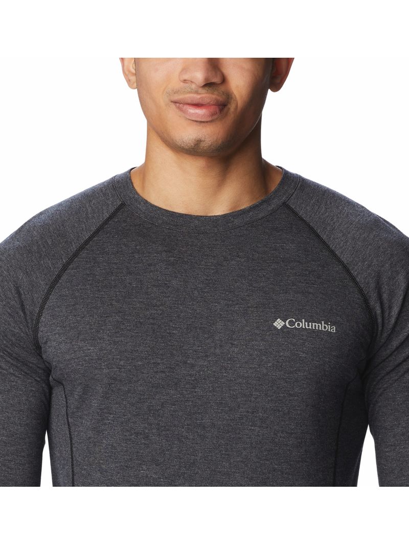 Primera Capa Polera Hombre Tunnel Springs Wool Crew Negro Columbia