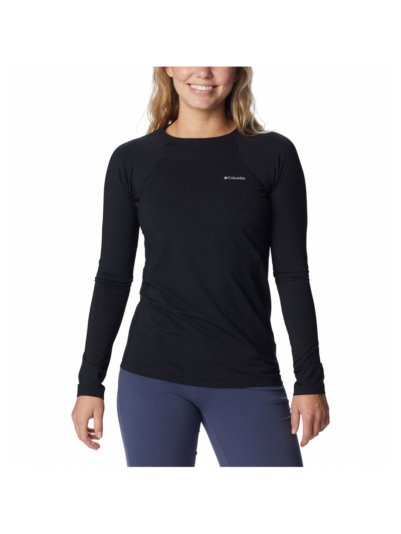 Primera Capa Polera Mujer Midweight Stretch Negro Columbia