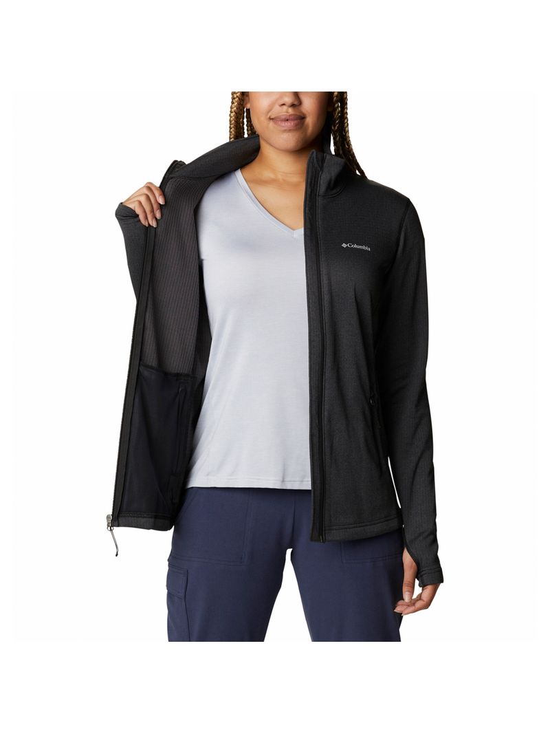 Polar Mujer W Park View Grid Full Zip Negro Columbia