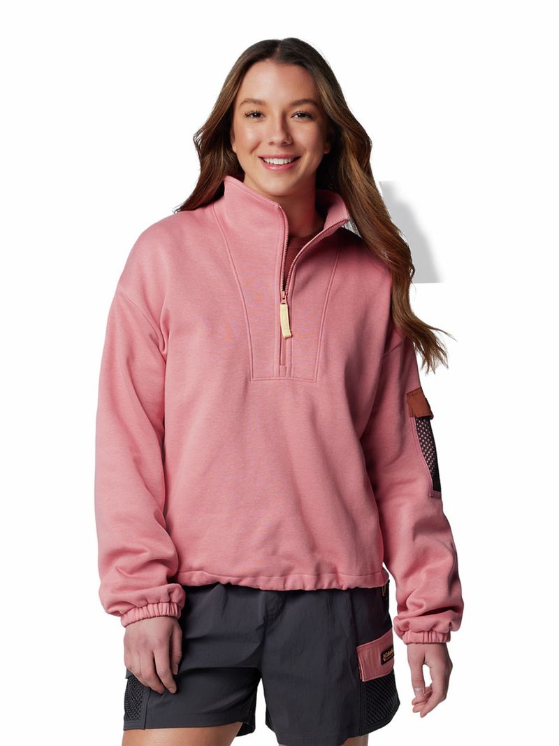 Polar-Mujer-Painted-Peak-Cropped-Fleece-Rosado-Columbia