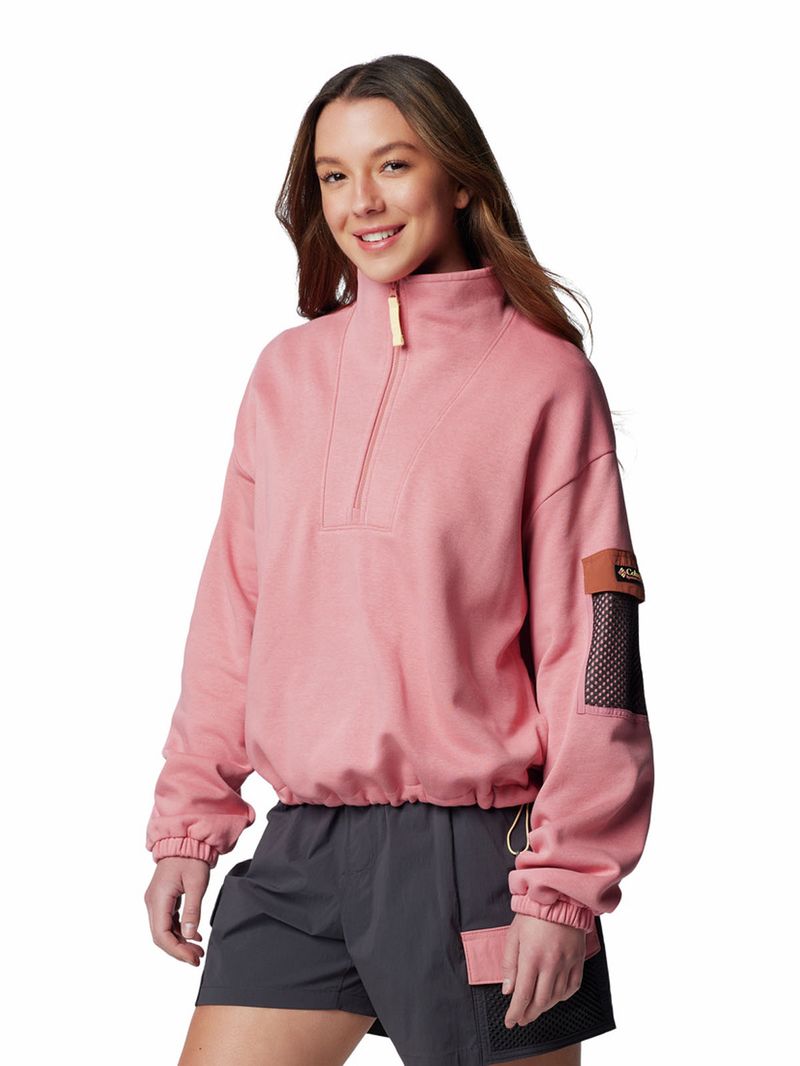 Polar-Mujer-Painted-Peak-Cropped-Fleece-Rosado-Columbia