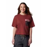 Polera-Manga-Corta-Mujer-Painted-Peak-Knit-Rojo-Columbia