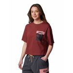 Polera-Manga-Corta-Mujer-Painted-Peak-Knit-Rojo-Columbia