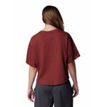 Polera-Manga-Corta-Mujer-Painted-Peak-Knit-Rojo-Columbia