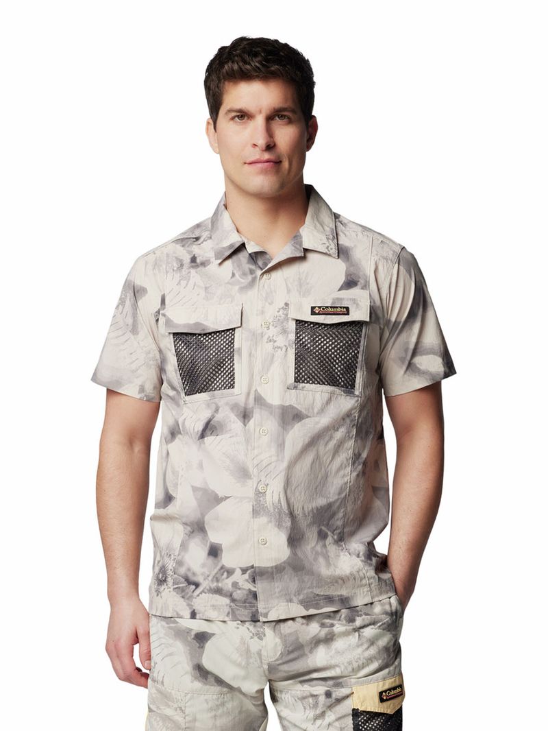 Camisa-Manga-Corta-Hombre-Painted-Peak-Beige-Columbia
