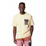 Polera-Manga-Corta-Hombre-Painted-Peak-Knit-Amarillo-Columbia