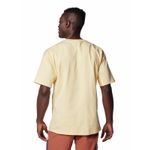 Polera-Manga-Corta-Hombre-Painted-Peak-Knit-Amarillo-Columbia