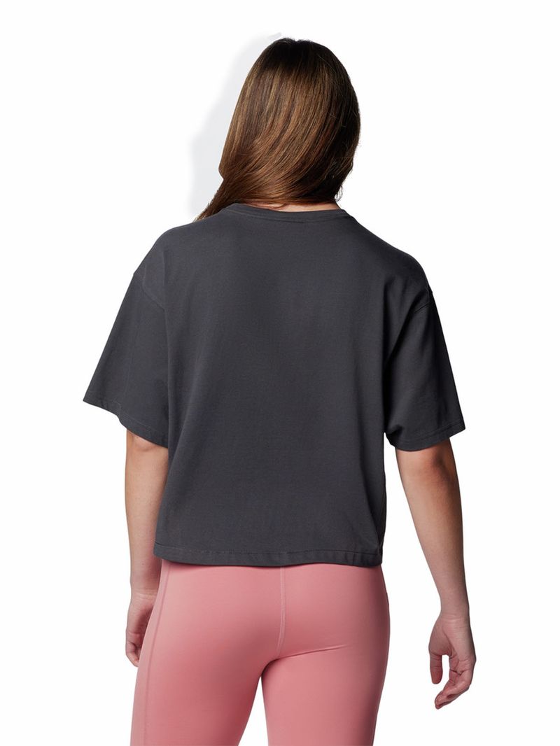 Polera-Manga-Corta-Mujer-Painted-Peak-Knit-Gris-Columbia