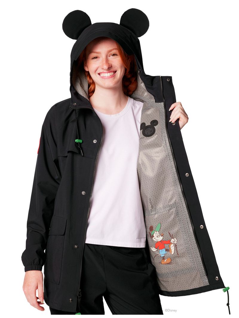 Parka Hombre Csc X Disney Mickey Mouse Ibex Rain Shell Negro Columbia
