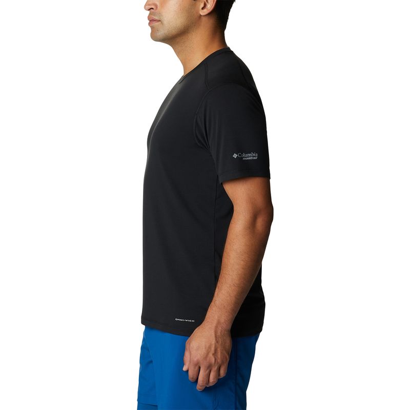 Polera-Manga-Corta-Hombre-Endle-Trail-Running-Negro-Columbia