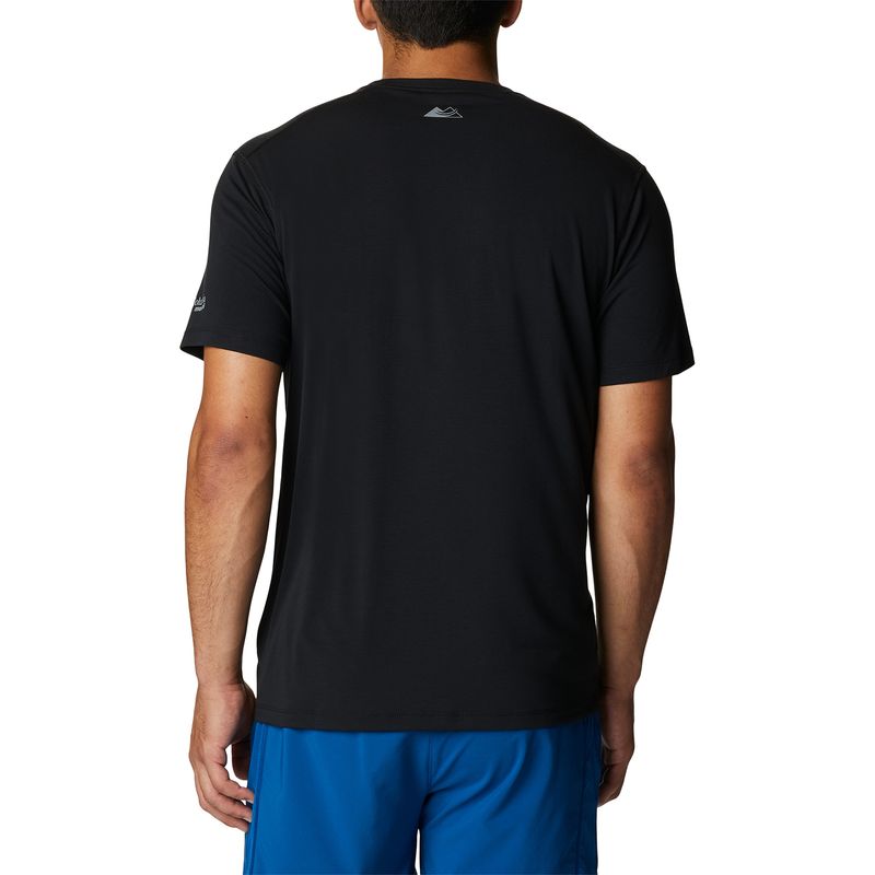 Polera-Manga-Corta-Hombre-Endle-Trail-Running-Negro-Columbia