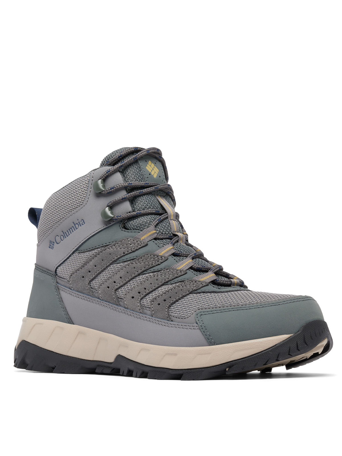 Botín Hombre Strata Trail Mid Waterproof Gris Columbia