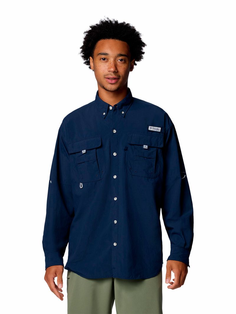 Camisa-Manga-Larga-Hombre-Bahama-II-Azul-Columbia