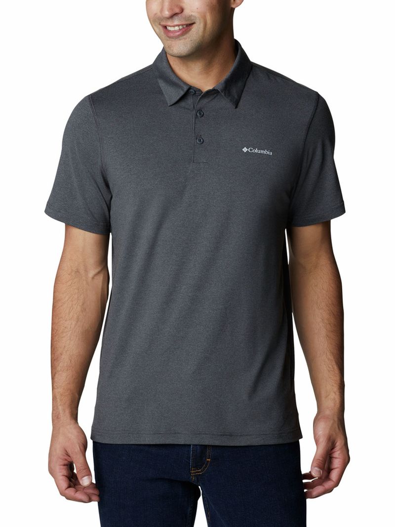 Polera-Manga-Corta-Hombre-Tech-Trail-Gris-Columbia