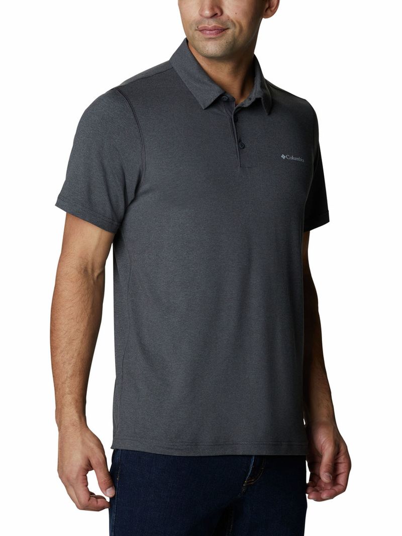 Polera-Manga-Corta-Hombre-Tech-Trail-Gris-Columbia