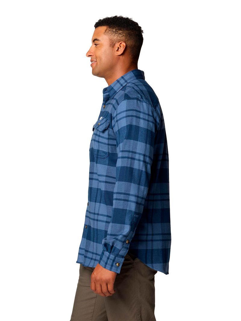 Camisa-Manga-Larga-Hombre-Flare-Gun-Stretch-Azul-Columbia