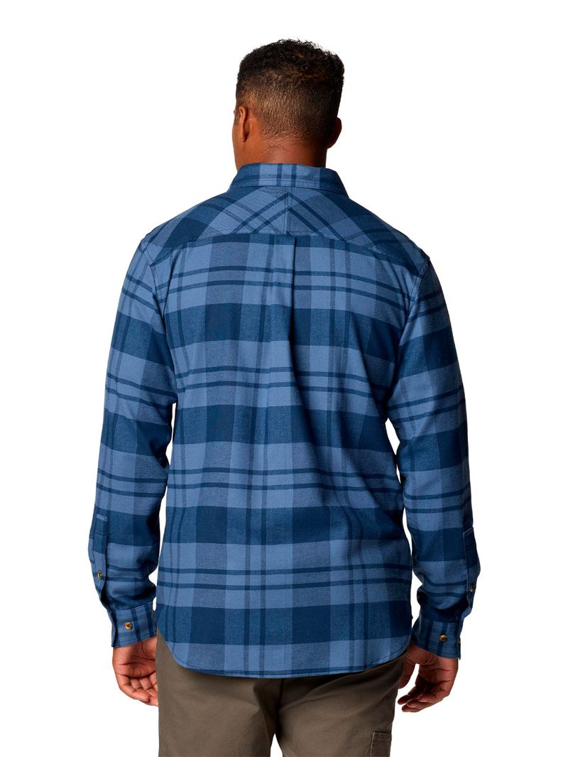 Camisa-Manga-Larga-Hombre-Flare-Gun-Stretch-Azul-Columbia