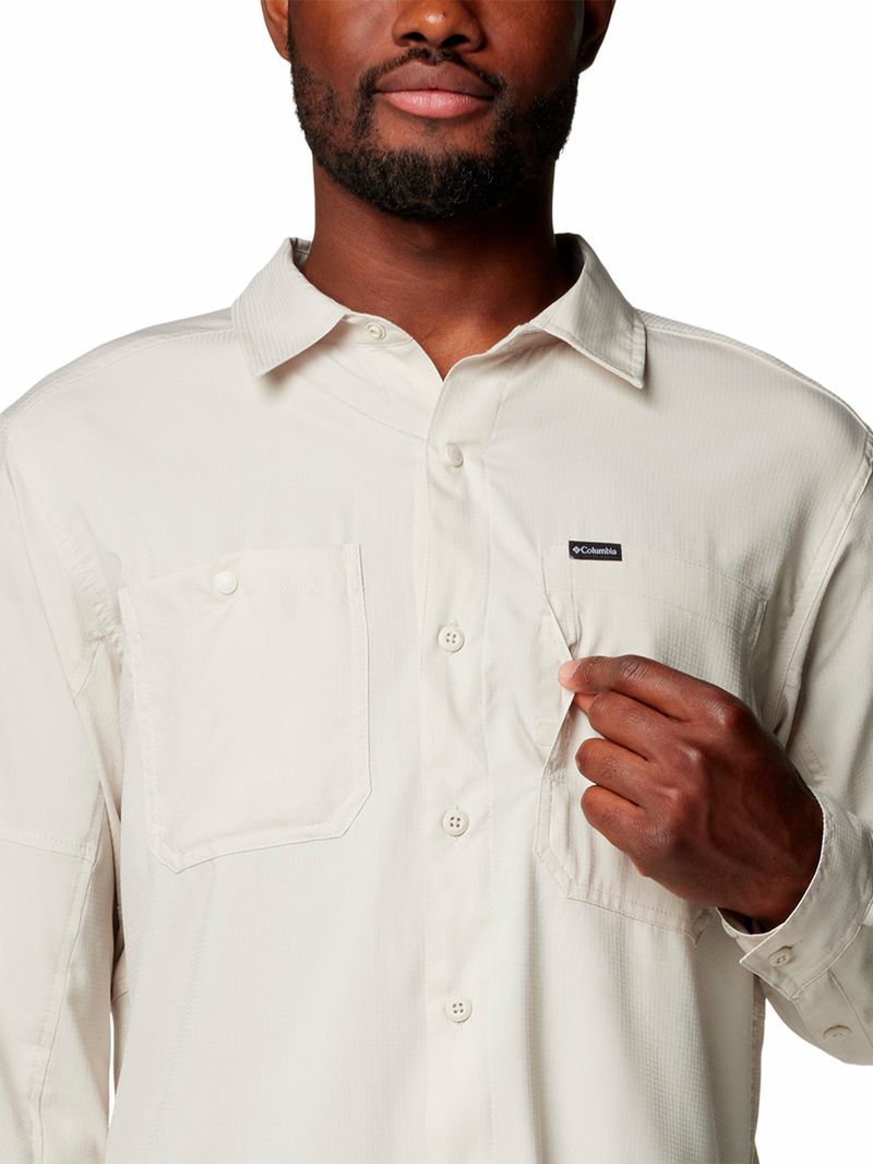 Camisa-Manga-Larga-Hombre-Silver-Ridge-Utility-Lite-Gris-Columbia