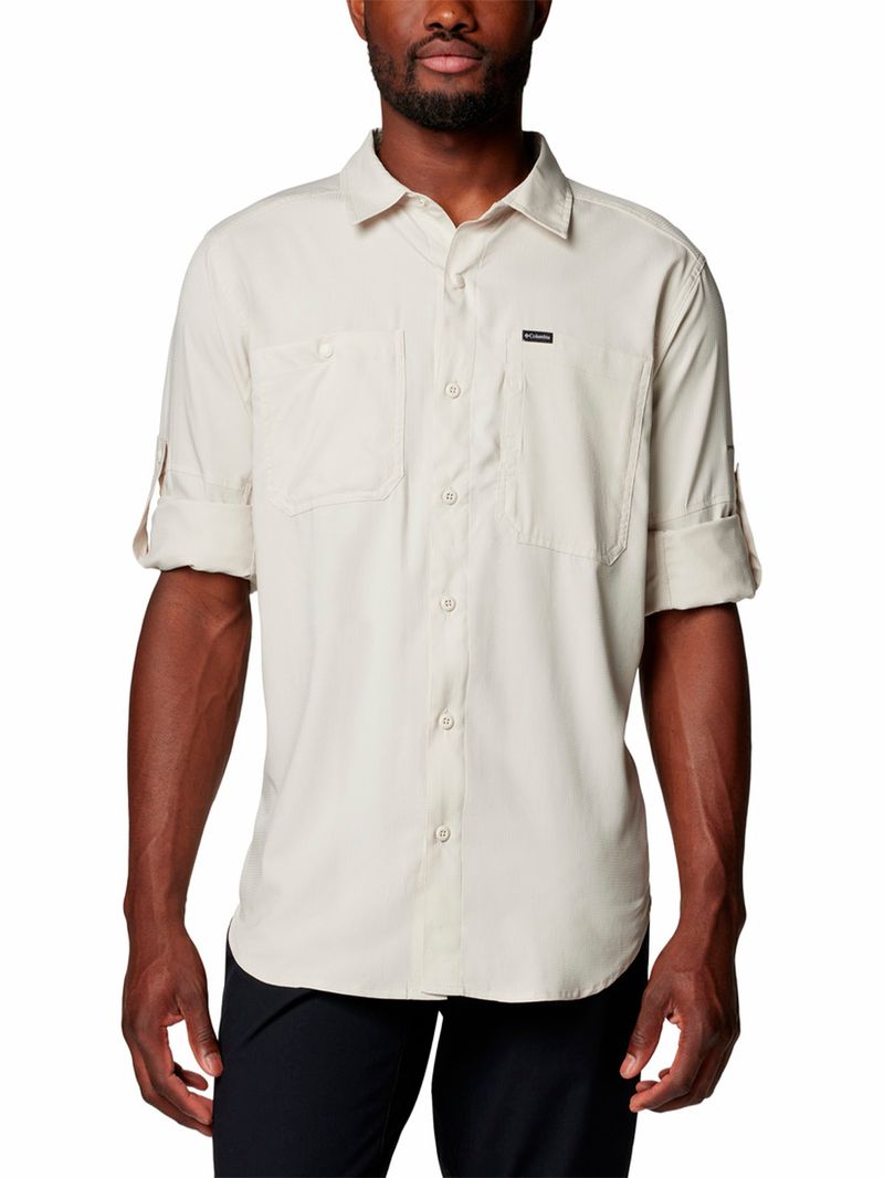 Camisa-Manga-Larga-Hombre-Silver-Ridge-Utility-Lite-Gris-Columbia