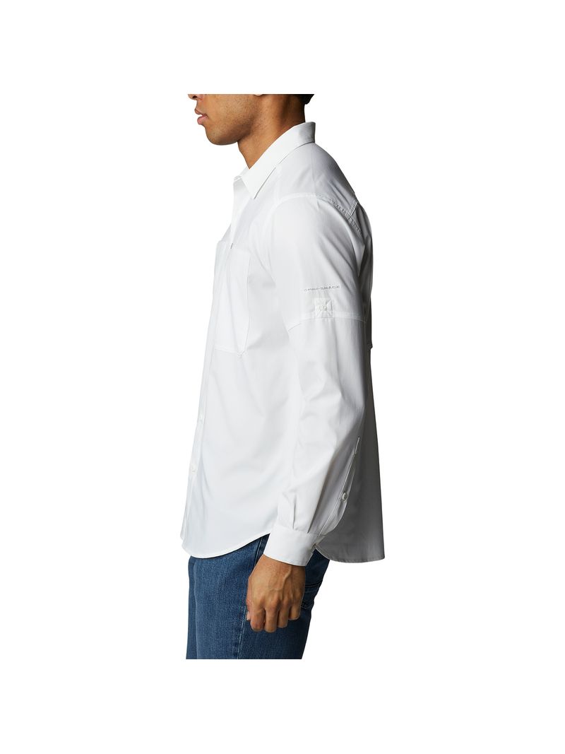Camisa Manga Larga Hombre Silver Ridge Utility Lite Blanco Columbia