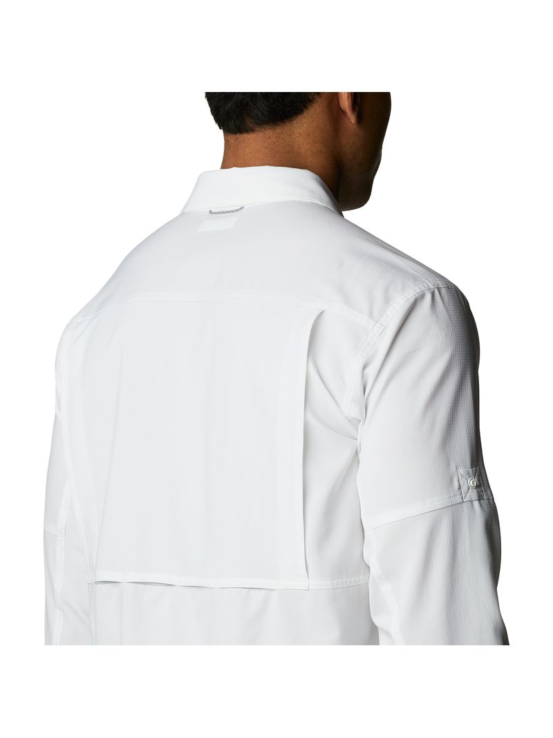 Camisa Manga Larga Hombre Silver Ridge Utility Lite Blanco Columbia