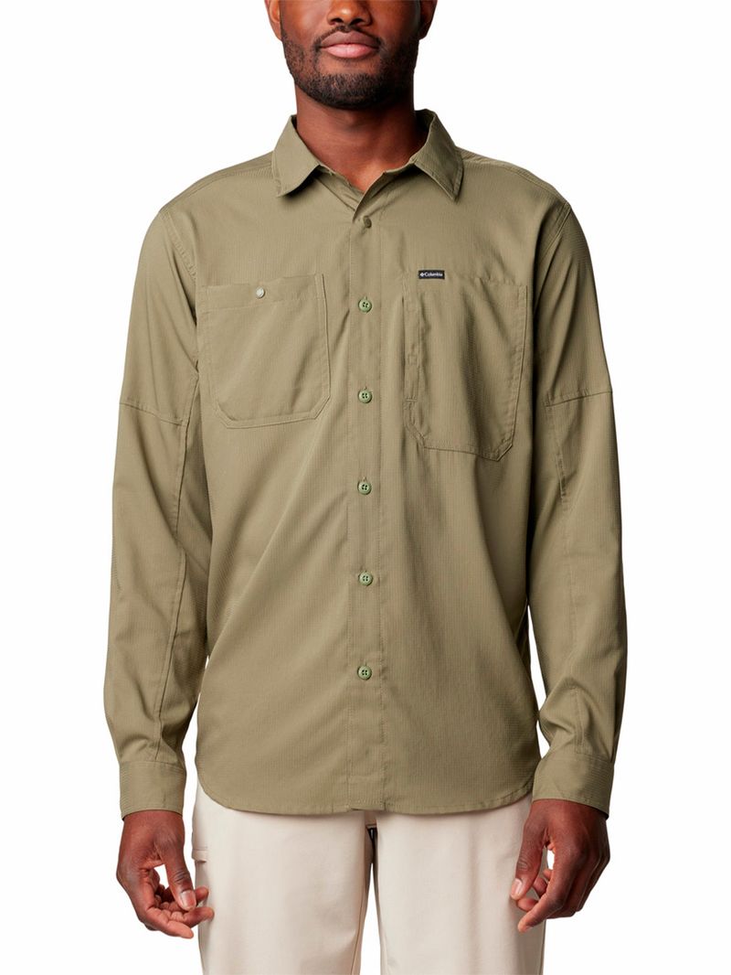 Camisa-Manga-Larga-Hombre-Silver-Ridge-Utility-Lite-Verde-Columbia
