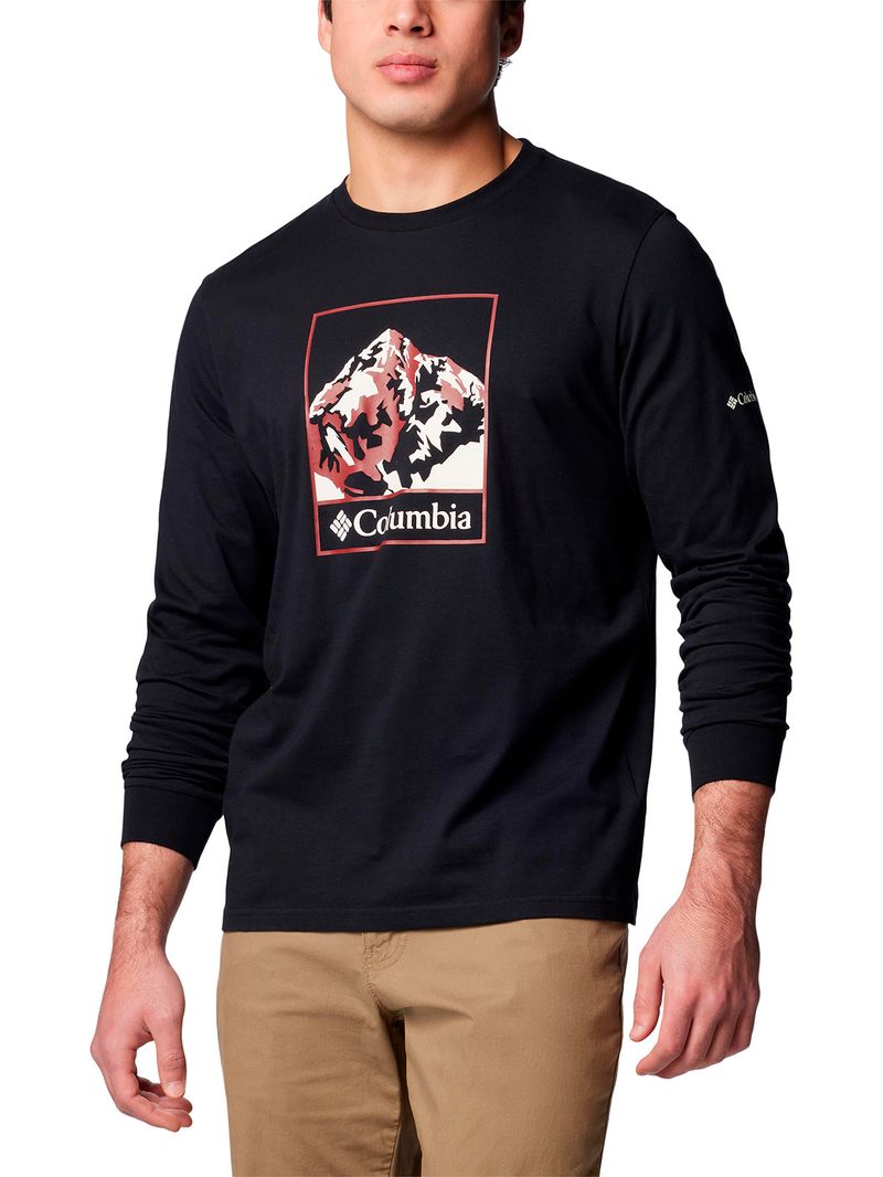 Polera-Manga-Larga-Hombre-Csc-Seasonal-Logo-Negro-Columbia