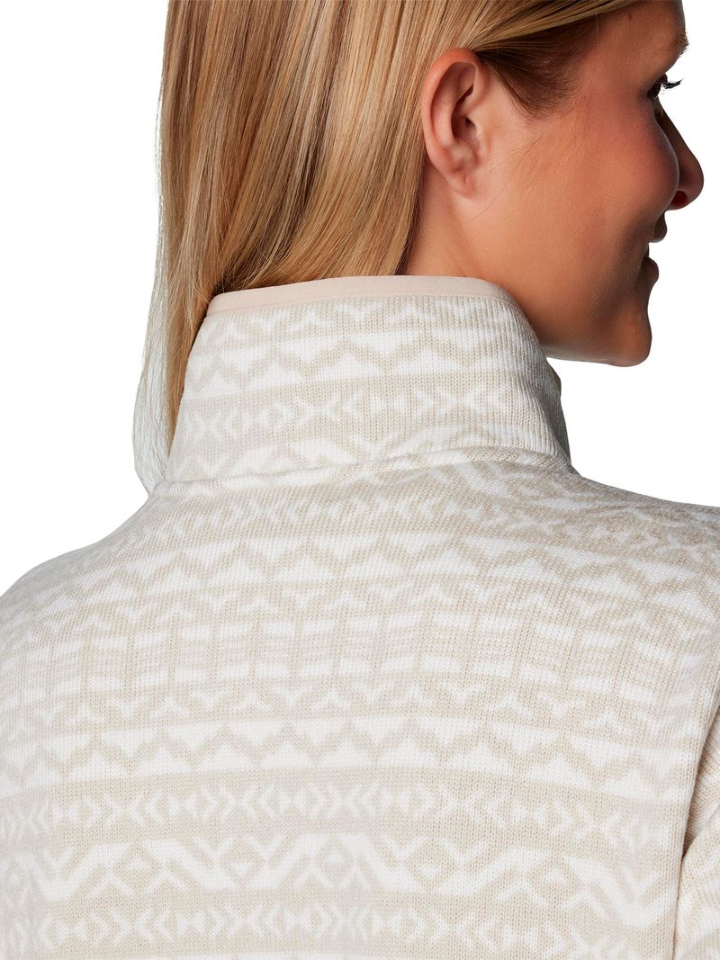 Polar Mujer Sweater Weather Full Zip Blanco Columbia