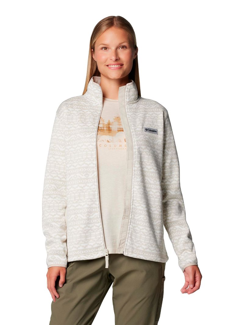 Polar-Mujer-Sweater-Weather-Full-Zip-Blanco-Columbia