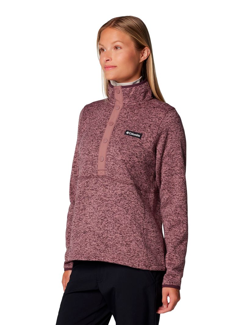 Polar-Mujer-Sweater-Weather-Half-Snap-Morado-Columbia