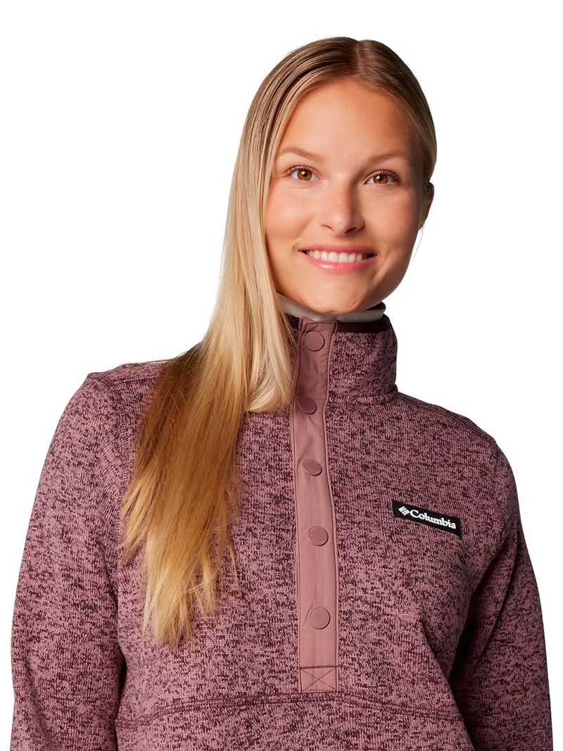 Polar-Mujer-Sweater-Weather-Half-Snap-Morado-Columbia