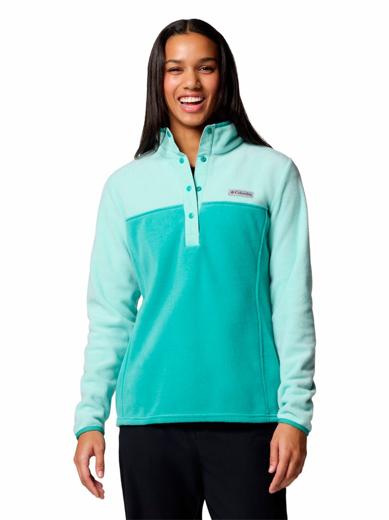 Polar Mujer Benton Springs Half Snap Celeste Columbia
