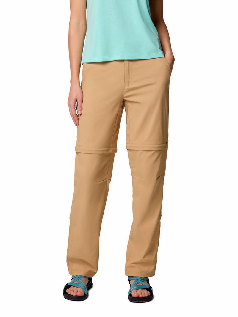 Pantalon-Mujer-Leslie-Convertible-Beige-Columbia