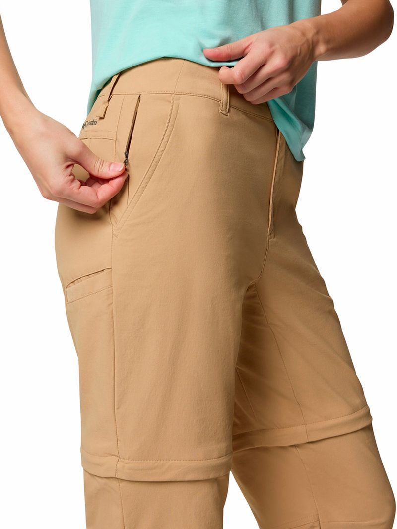 Pantalon-Mujer-Leslie-Convertible-Beige-Columbia