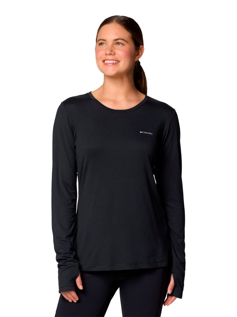 Polera Manga Larga Mujer Sloan Ridge Negro Columbia